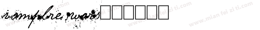 vamplre wars字体转换